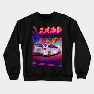 Night Tokyo Subaru Impreza WRX STi Evo Eye 2015 Crewneck Sweatshirt